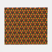Modernes Kente Fleece Blanket, 50"x60" (Vorderseite (Horizontal))
