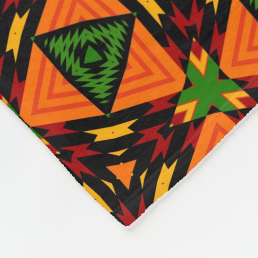 Modernes Kente Fleece Blanket, 50"x60" (Ecke)