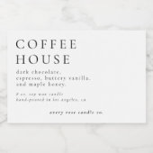 Modernes Kerzen- oder Lebensmittellabel Lebensmitteletikett (Einzelnes Label)