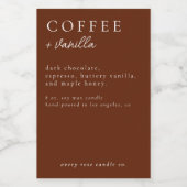 Modernes Kerzen- oder Lebensmittellabel Lebensmitteletikett (Einzelnes Label)