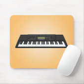 Modernes Keyboard-Synth: 3D-Modell: Mousepad (Mit Mouse)