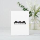 Modernes Keyboard-Synth: 3D-Modell: Postkarte (Stehend Vorderseite)