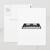 Modernes Keyboard-Synth: 3D-Modell: Postkarte (Vorne/Hinten)