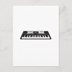 Modernes Keyboard-Synth: 3D-Modell: Postkarte