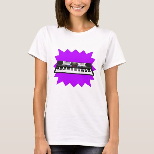 Modernes Keyboard-Synth: 3D-Modell: T - Shirt (Vorderseite)