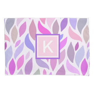 Modernes Kids farbiges geometrisches Monogramm Kissenbezug