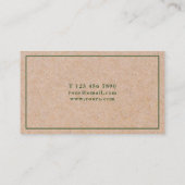 Modernes Kiefern-Weiß Visitenkarte (Rückseite)