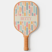 Modernes Kieselmuster aus dem Mittelalter Pickleball Schläger (Vorderseite)