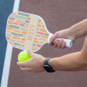 Modernes Kieselmuster aus dem Mittelalter Pickleball Schläger