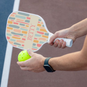 Modernes Kieselmuster aus dem Mittelalter Pickleball Schläger