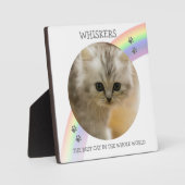 Modernes Kinderdenkmal Foto Haustier Fotoplatte (Vorderseite)