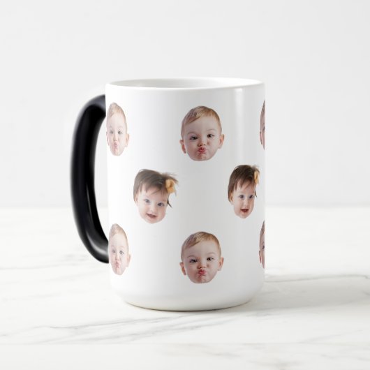 Modernes Kindergeschenk für Kleinkinder Mama Oma V Verwandlungstasse (Vorderseite Links)