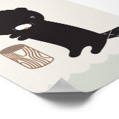 Modernes Kinderzimmer Beaver Poster - 11" x 8,5" (Ecke)