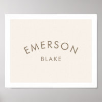 Modernes Kinderzimmer mit Minimalistischem Babynam