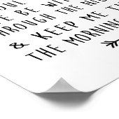 Modernes Kinderzimmer Print Child's Bedtime Gebet Poster (Ecke)