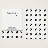 Modernes Kiss Schwarz-weißes Muster mit Hintergrun (Vorne & Hinten)