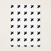 Modernes Kiss Schwarz-weißes Muster mit Hintergrun (Rückseite)