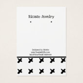 Modernes Kiss Schwarz-weißes Muster mit Hintergrun (Vorderseite)