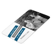 Modernes Klant speichert das Date Magnet (blau/gra (Linke Seite)