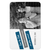 Modernes Klant speichert das Date Magnet (blau/gra (Vertikal)