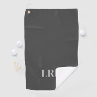 Modernes klassisches Anfangsmonogramm Schwarz Grau