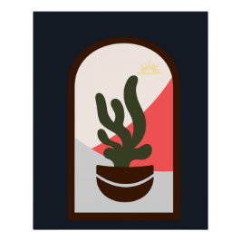 Modernes klassisches Boho-Glossy-Poster Poster