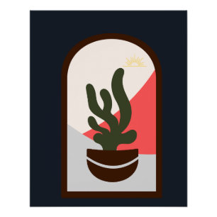 Modernes klassisches Boho-Glossy-Poster Poster