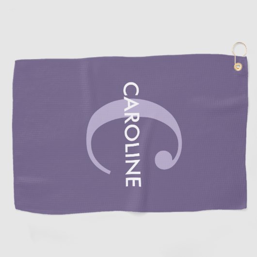 Modernes Klassisches Erstklassiges Lila Golfhandtuch (Horizontal)