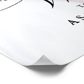 Modernes klassisches Foto für Hochzeiten Poster (Ecke)