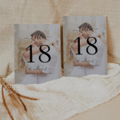 Modernes klassisches Foto für Hochzeiten Tischnummer