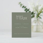 Modernes klassisches Foto Save the Date (Stehend Vorderseite)