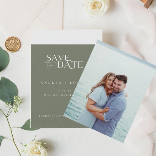 Modernes klassisches Foto Save the Date