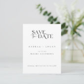 Modernes klassisches Foto Save the Date (Stehend Vorderseite)