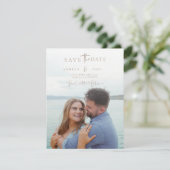 Modernes klassisches Foto Save the Date (Stehend Vorderseite)