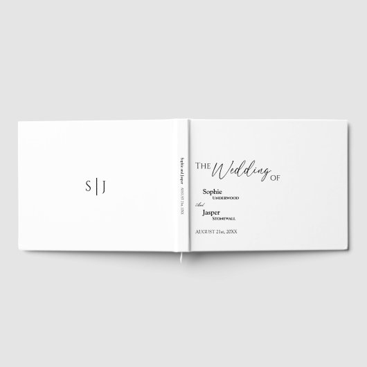 Modernes klassisches Gästebuch (Voll)