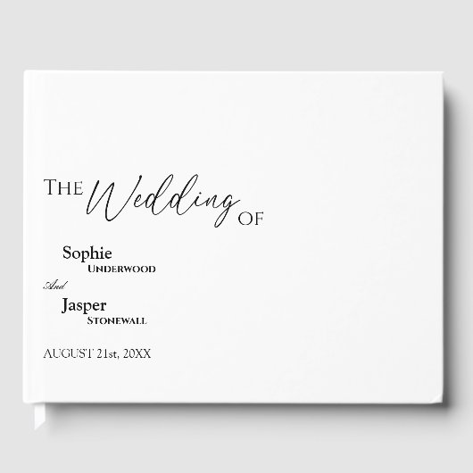 Modernes klassisches Gästebuch (Vorderseite)