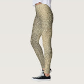 Modernes, klassisches Goldgradient Sparkle Glitzer Leggings (Links)