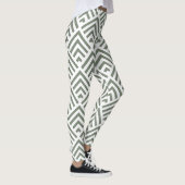 Modernes klassisches graues Muster geometrisch Leggings (Rechts)