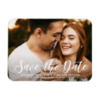 Modernes klassisches Kalligrafie-Save the Date Fot