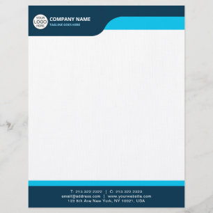 Modernes klassisches Letterhead mit eleganten Blau Briefbogen