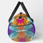 Modernes klassisches Muster aus mehrfarbigen Stoff Duffle Bag (Rechts)