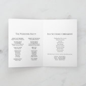 Modernes klassisches Programm für Hochzeiten (Innenseite)