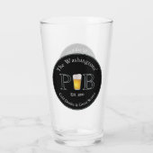 Modernes klassisches Pub Drinking Glass Pint Beer Glas (Rückseite)