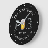 Modernes klassisches Pub Lg. Acryl Wanduhren (Winkel)