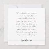 Modernes, klassisches Schwarz-Weiß-Foto Save The Date (Rückseite)