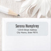 Modernes - klassisches Weiß - Rücksendesiegel (Insitu)