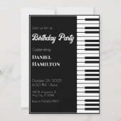 Modernes Klavier Einladung (Vorderseite)