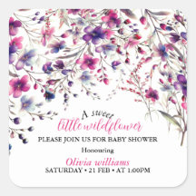 Modernes, kleines, wildes Blume-Rosa-Baby