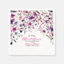 Modernes, kleines, wildes Blume-Rosa-Baby