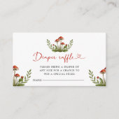 Modernes Kleiniges Mushroom Baby Duschdusche Winde Begleitkarte (Vorderseite)